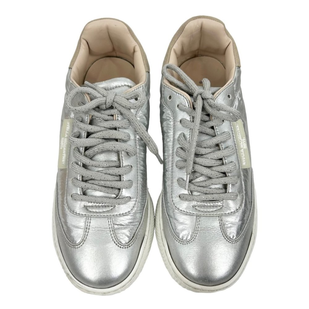 Stella Mccartney Silver Loop Lace-Up Sneakers - image 2